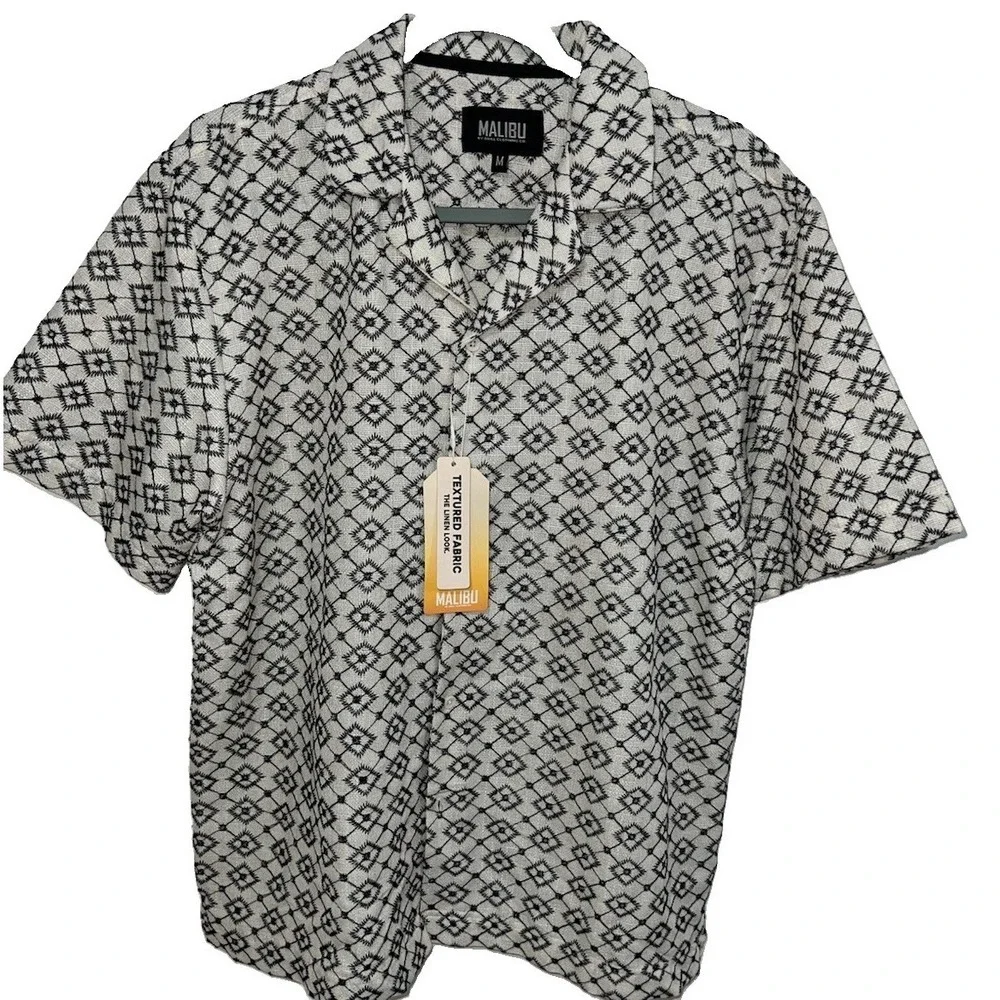 (b40/8)malibu stylish BEACH SHIRT in medium Size M